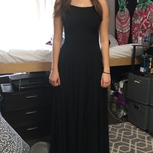 Black evening gown